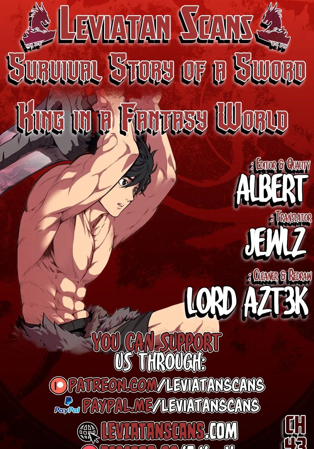 Survival Story of a Sword King in a Fantasy World Zinmanga X Chapter 43 Page 1