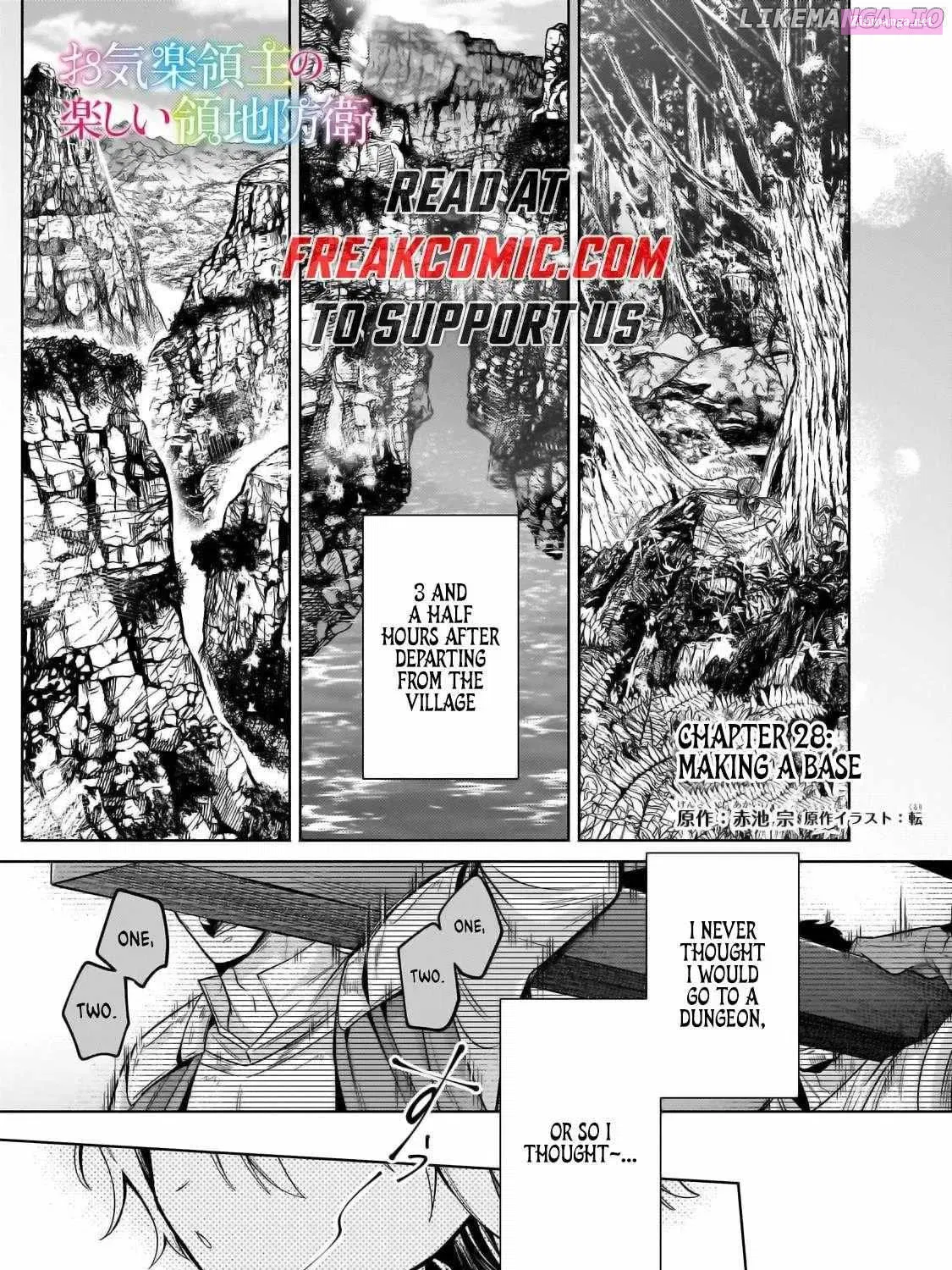 Okiraku Ryoushu no Tanoshii Ryouchi Bouei Zinmanga X Chapter 28.1 Page 2