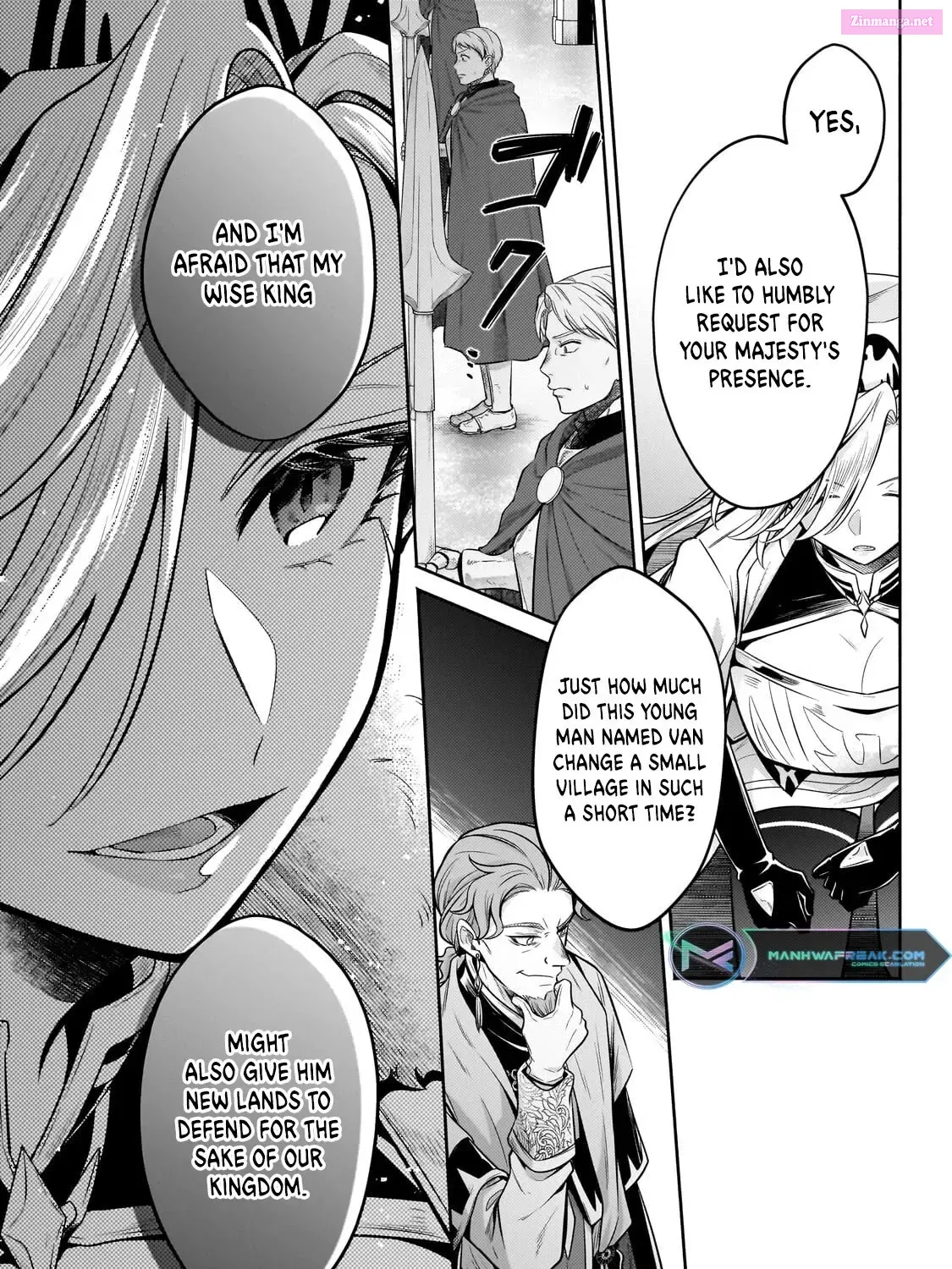 Okiraku Ryoushu no Tanoshii Ryouchi Bouei Zinmanga X Chapter 24 Page 29