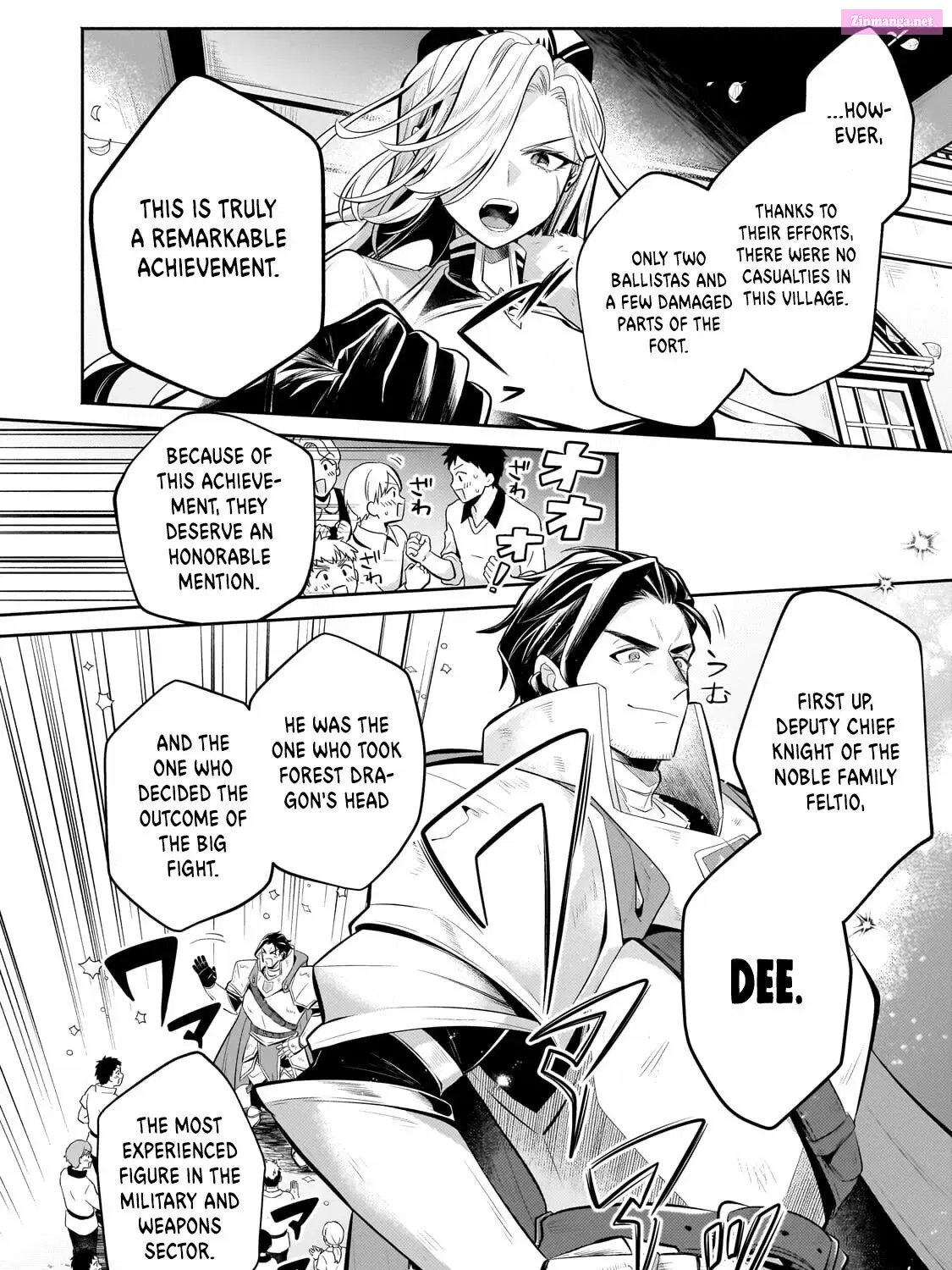 Okiraku Ryoushu no Tanoshii Ryouchi Bouei Zinmanga X Chapter 22 Page 8