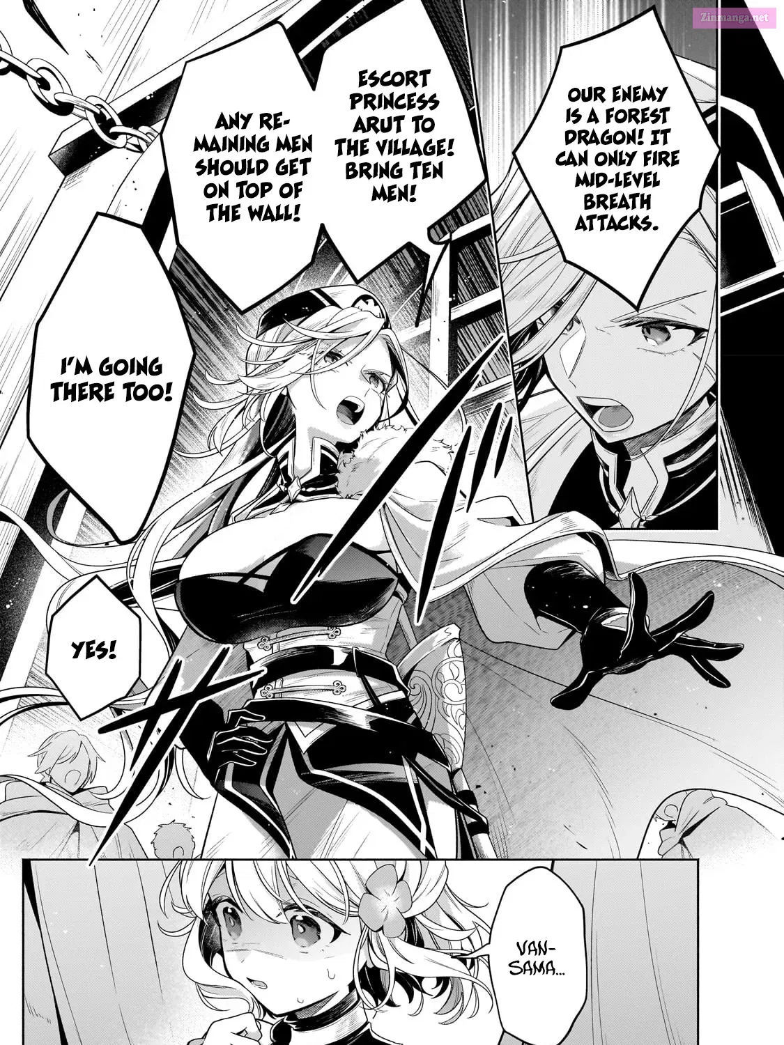 Okiraku Ryoushu no Tanoshii Ryouchi Bouei Zinmanga X Chapter 20.1 Page 28
