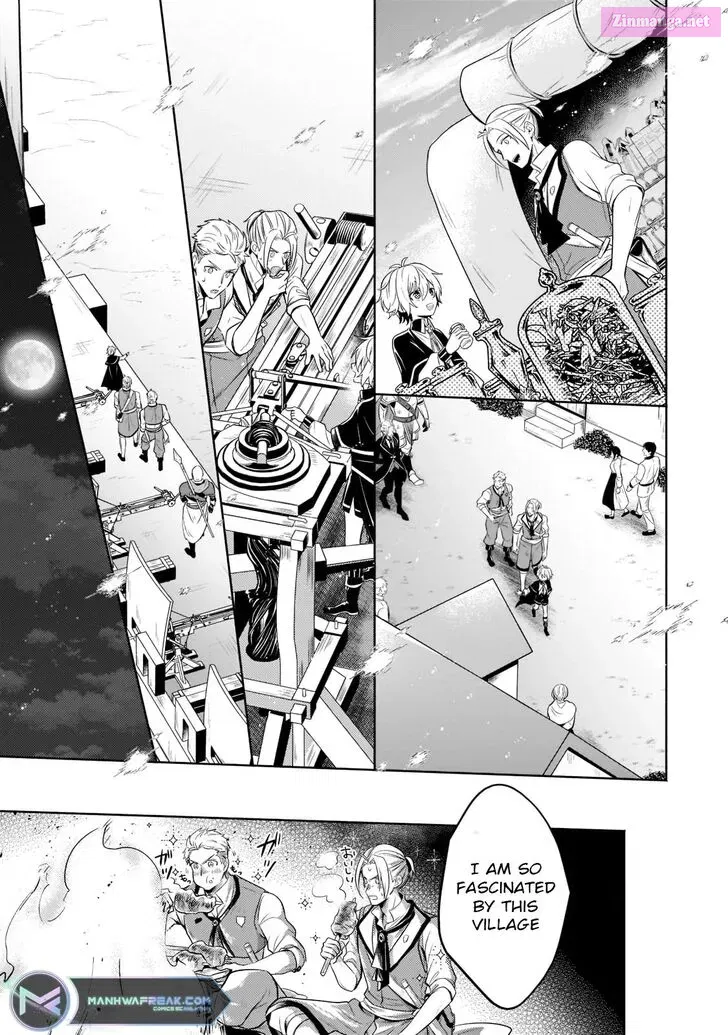 Okiraku Ryoushu no Tanoshii Ryouchi Bouei Zinmanga X Chapter 13 Page 30