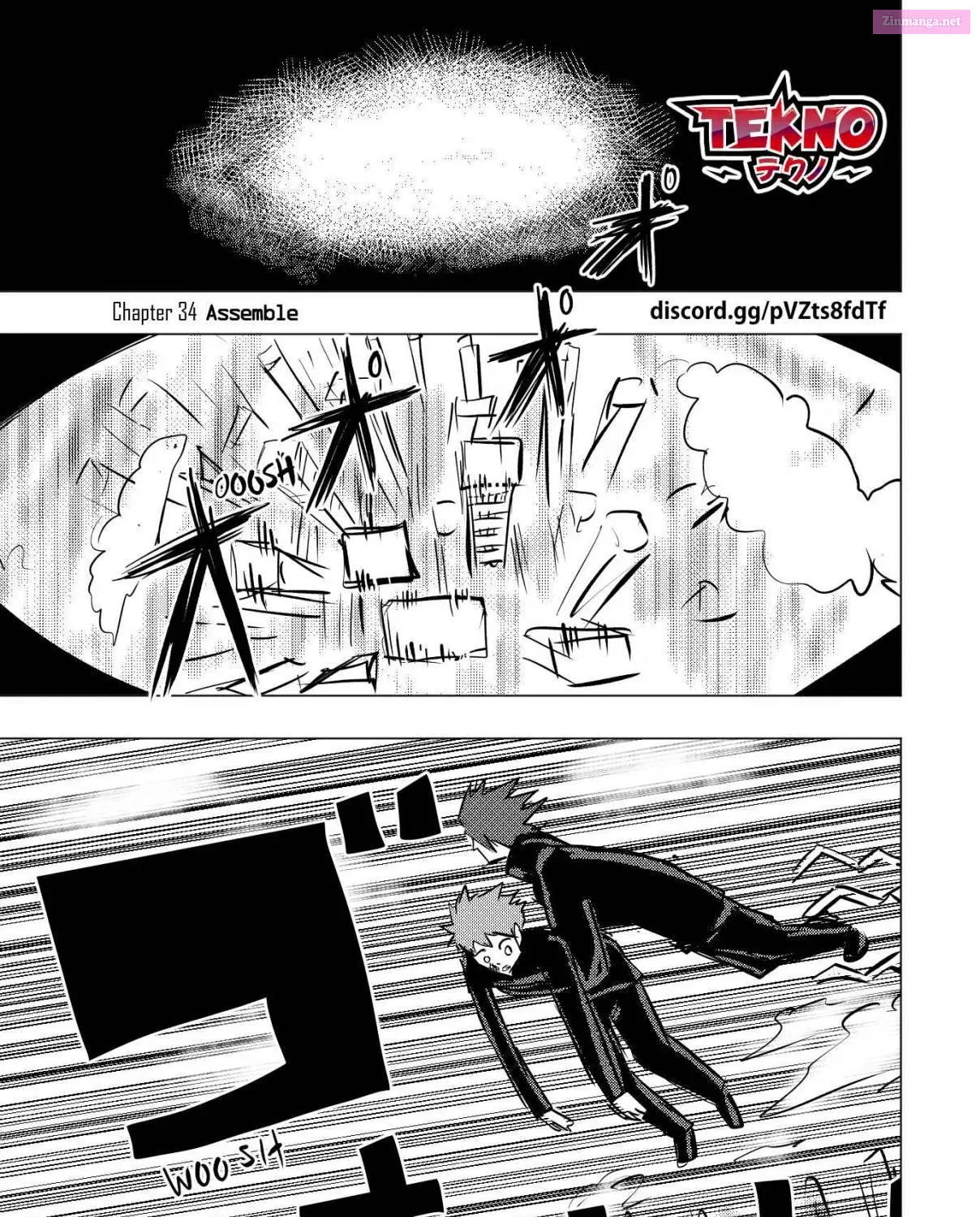 TEKNO: Sci-Fi Shonen Manga! Zinmanga X Chapter 34 Page 1