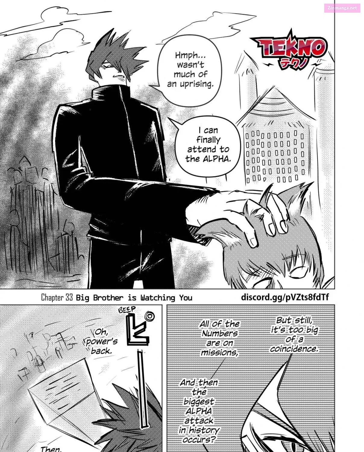TEKNO: Sci-Fi Shonen Manga! Zinmanga X Chapter 33 Page 1