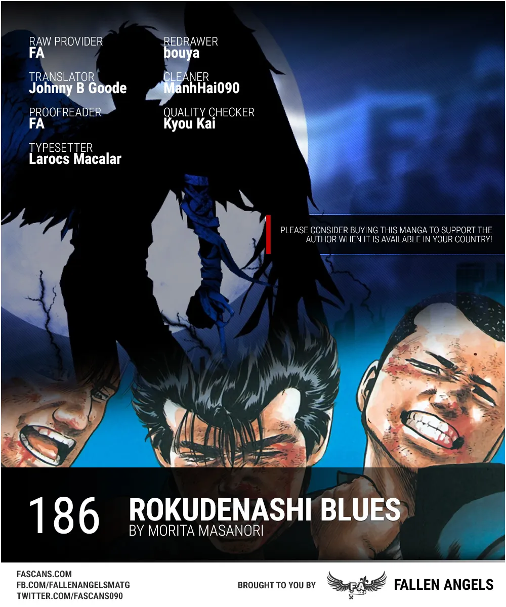 Rokudenashi Blues Zinmanga X Chapter 186 Page 1