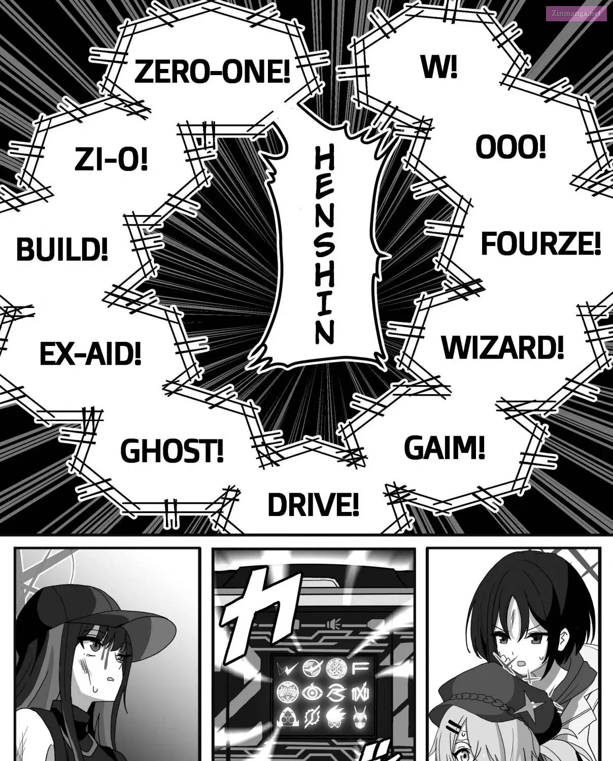 Blue Archive x Kamen Rider Decade - Story of Tsukasa Kadoya Sensei in Schale (Doujinshi) Zinmanga X Chapter 12 Page 9
