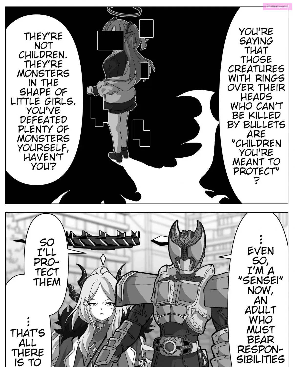 Blue Archive x Kamen Rider Decade - Story of Tsukasa Kadoya Sensei in Schale (Doujinshi) Zinmanga X Chapter 7 Page 9
