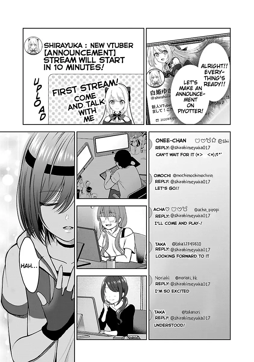 Shitsurenshita node Vtuber Hajimetara Toshiue no Onee-san ni Motemashita Zinmanga X Chapter 4 Page 27