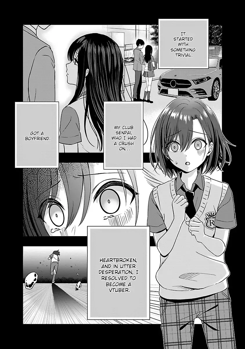 Shitsurenshita node Vtuber Hajimetara Toshiue no Onee-san ni Motemashita Zinmanga X Chapter 1 Page 4