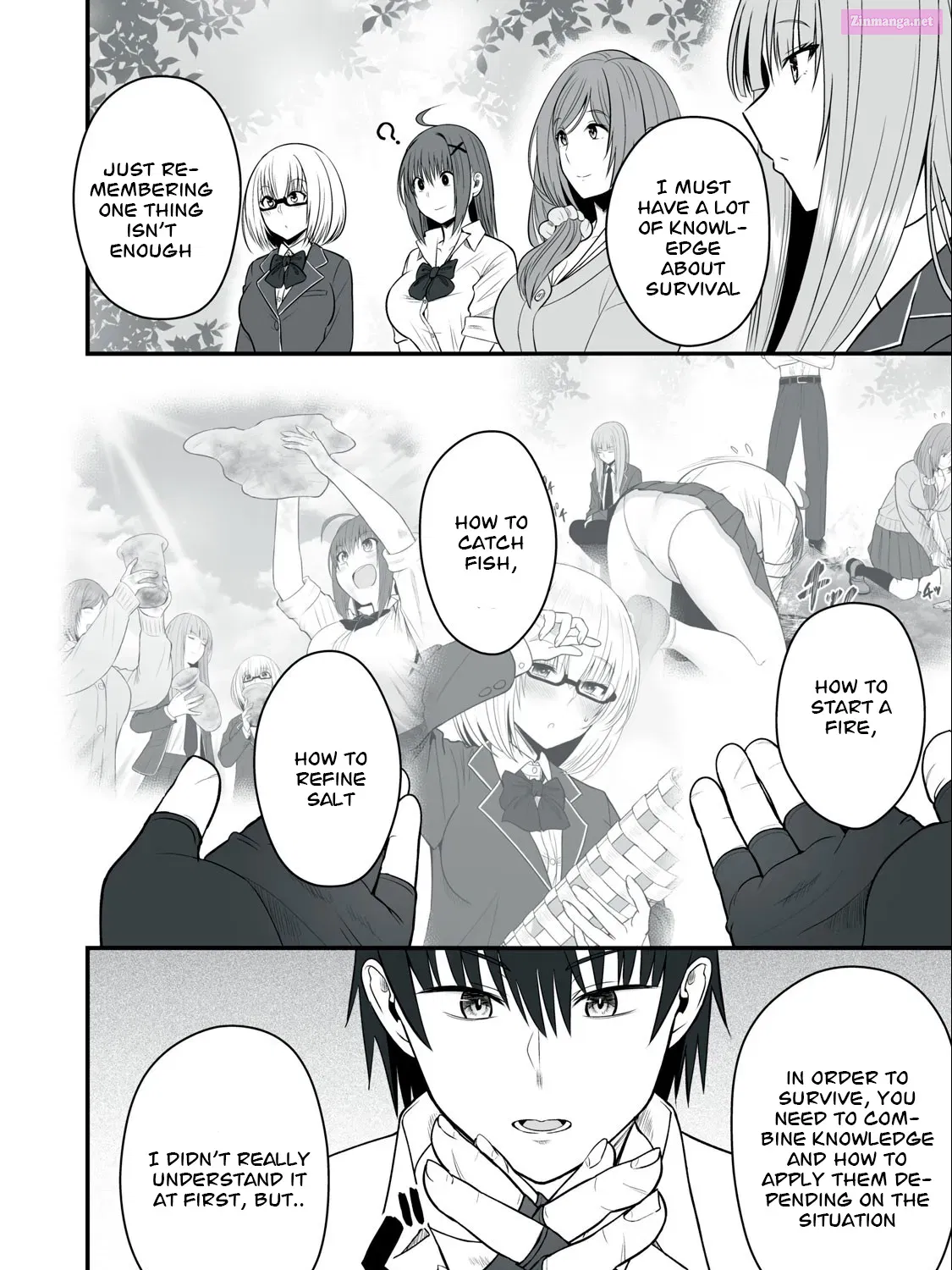 Isekai Rakuraku Survival ~Seizon Skill Kyousha no Ore ga Bishoujo Yonin to Class Mujintou Seikatsu~ Zinmanga X Chapter 10 Page 24
