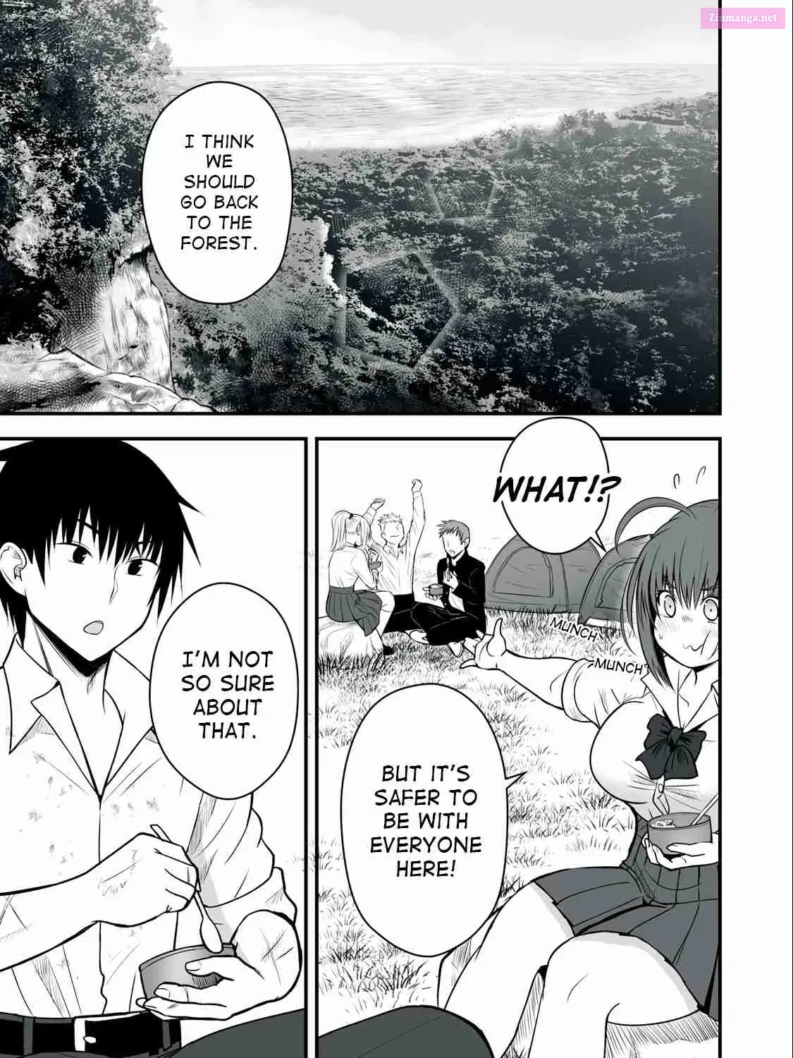 Isekai Rakuraku Survival ~Seizon Skill Kyousha no Ore ga Bishoujo Yonin to Class Mujintou Seikatsu~ Zinmanga X Chapter 5 Page 1