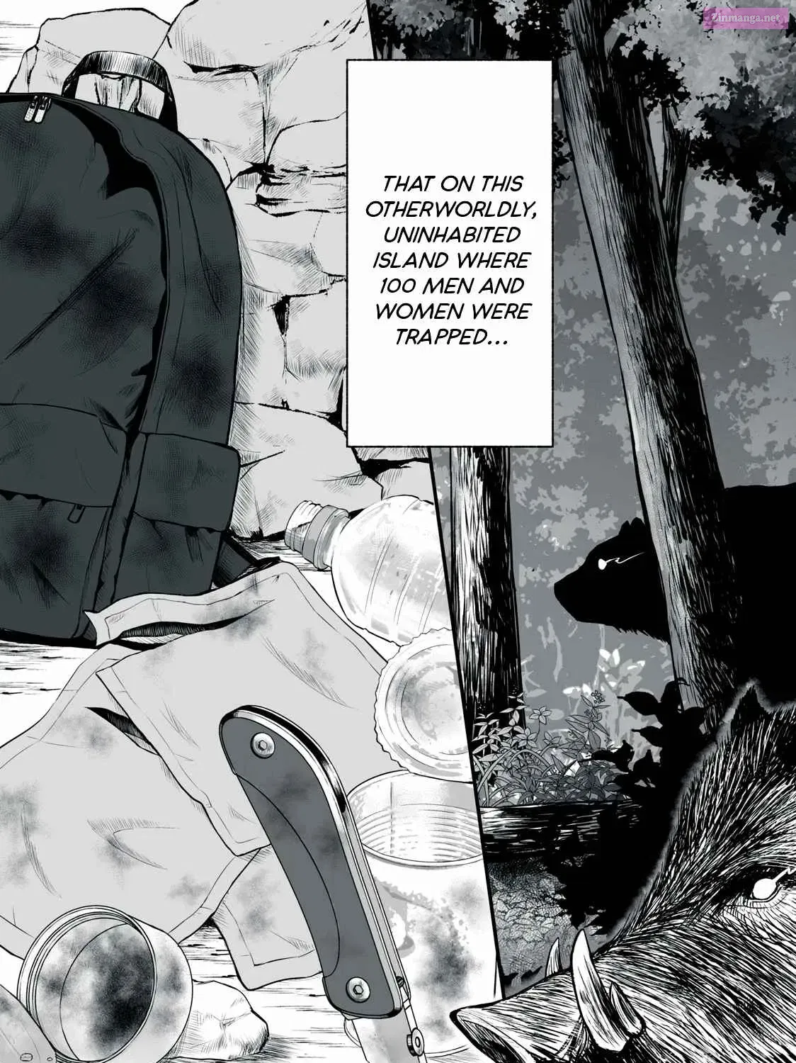 Isekai Rakuraku Survival ~Seizon Skill Kyousha no Ore ga Bishoujo Yonin to Class Mujintou Seikatsu~ Zinmanga X Chapter 1 Page 47