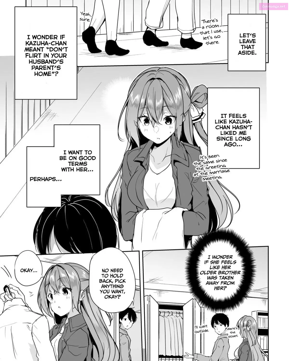 Danshi dato Omotteita Osananajimi tono Shinkon Seikatsu ga Umaku Ikisugiru Ken ni Tsuite Zinmanga X Chapter 7 Page 54