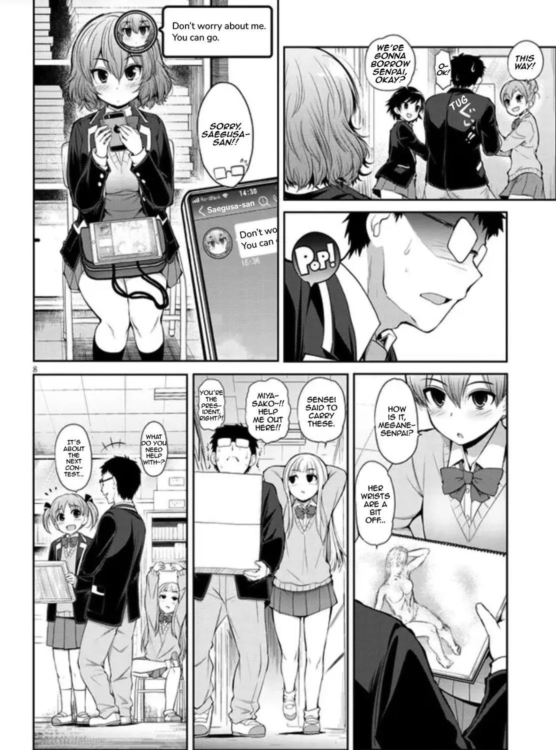 Saegusa-san wa Megane-senpai to Koi o Egaku Zinmanga X Chapter 1 Page 15