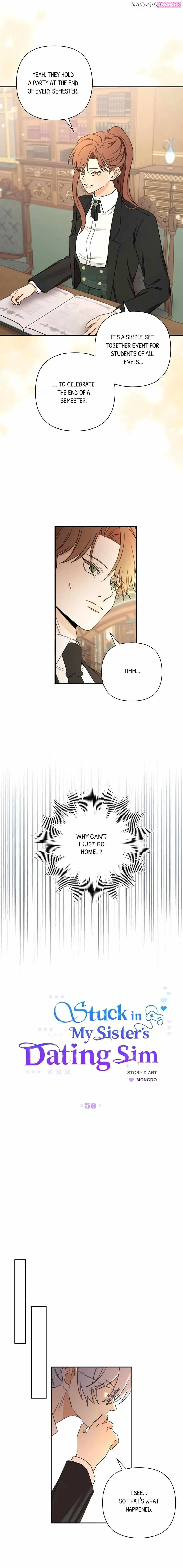 Stuck in My Sister's Dating Sim Zinmanga X Chapter 50 Page 3