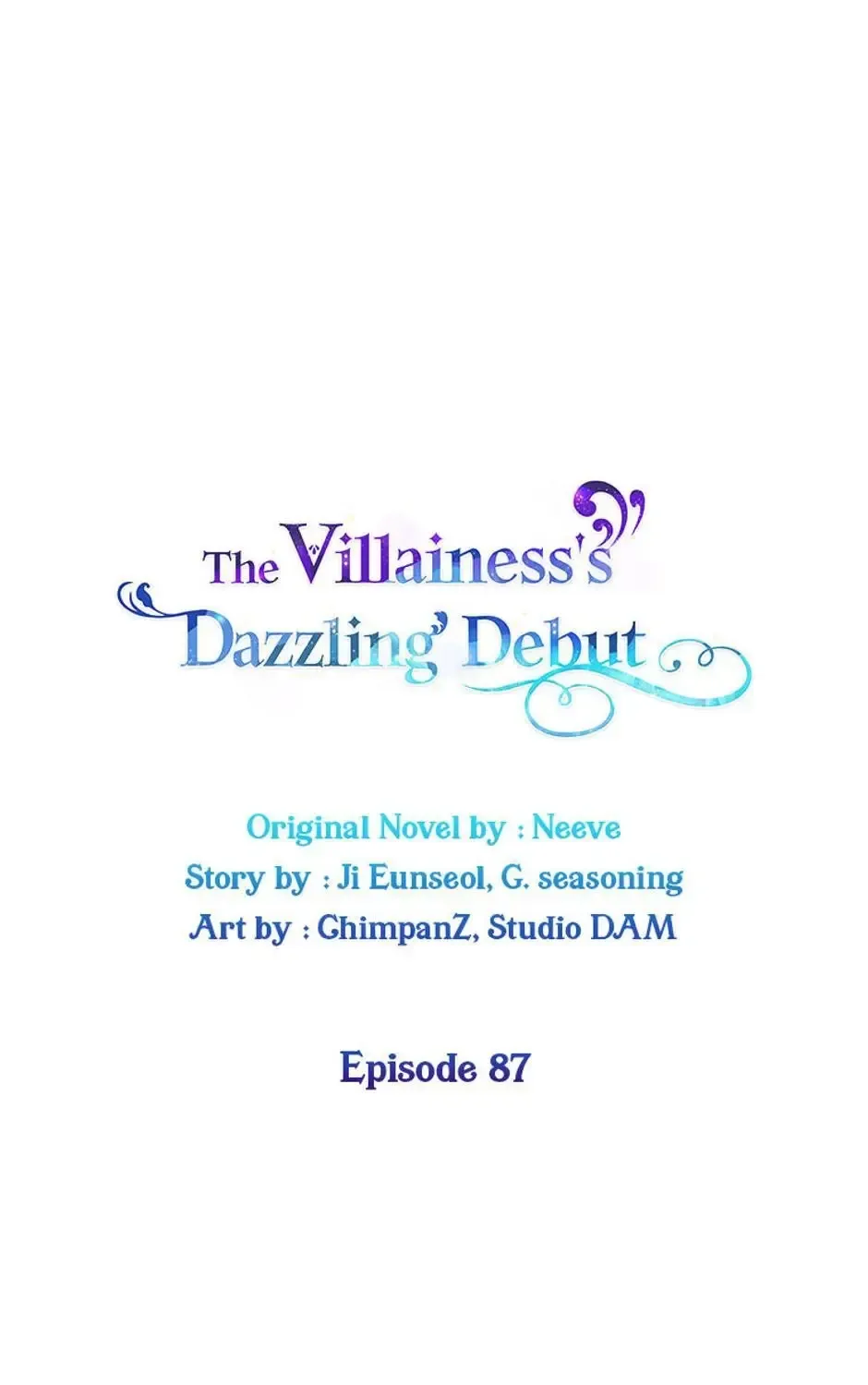 The Villainess Debuts Gorgeously Zinmanga X Chapter 87 Page 1