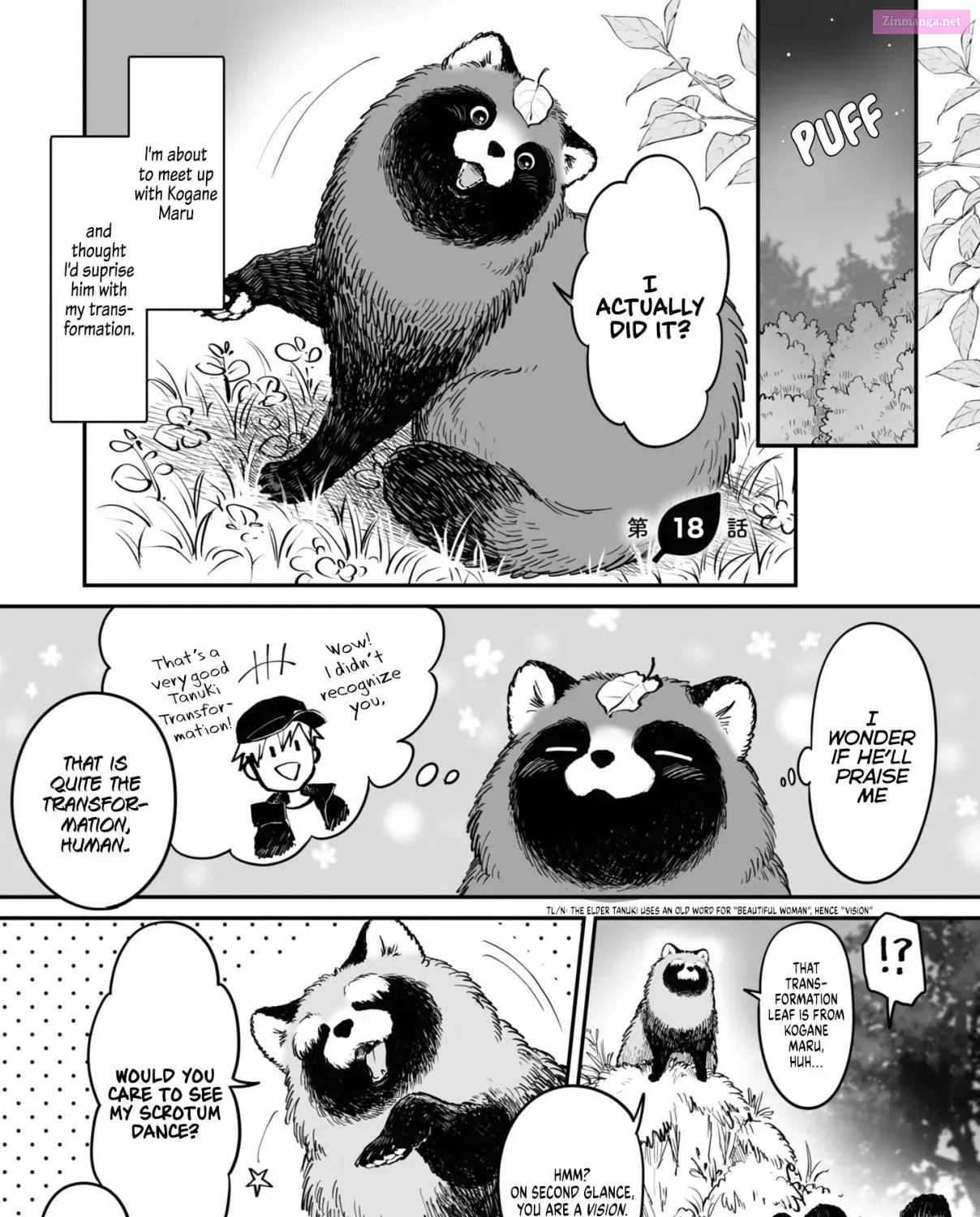 Omae, Tanuki Ni Naranee Ka? Zinmanga X Chapter 18 Page 1