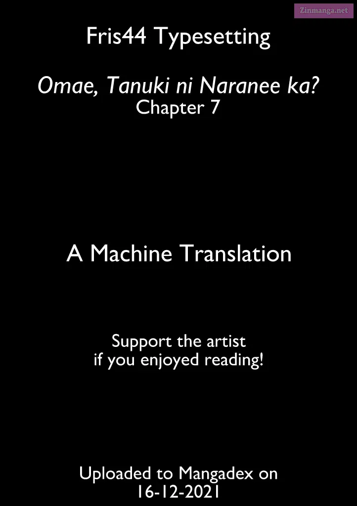 Omae, Tanuki Ni Naranee Ka? Zinmanga X Chapter 7 Page 1
