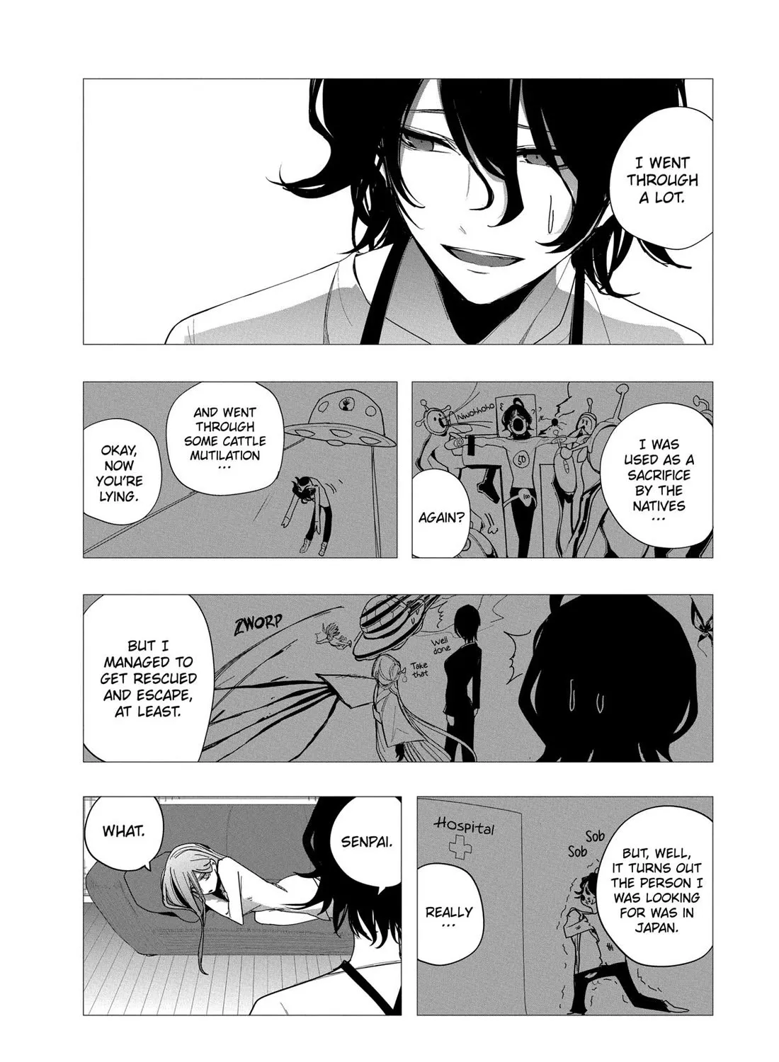 Mizuki-senpai no Koi Uranai Zinmanga X Chapter 34 Page 35