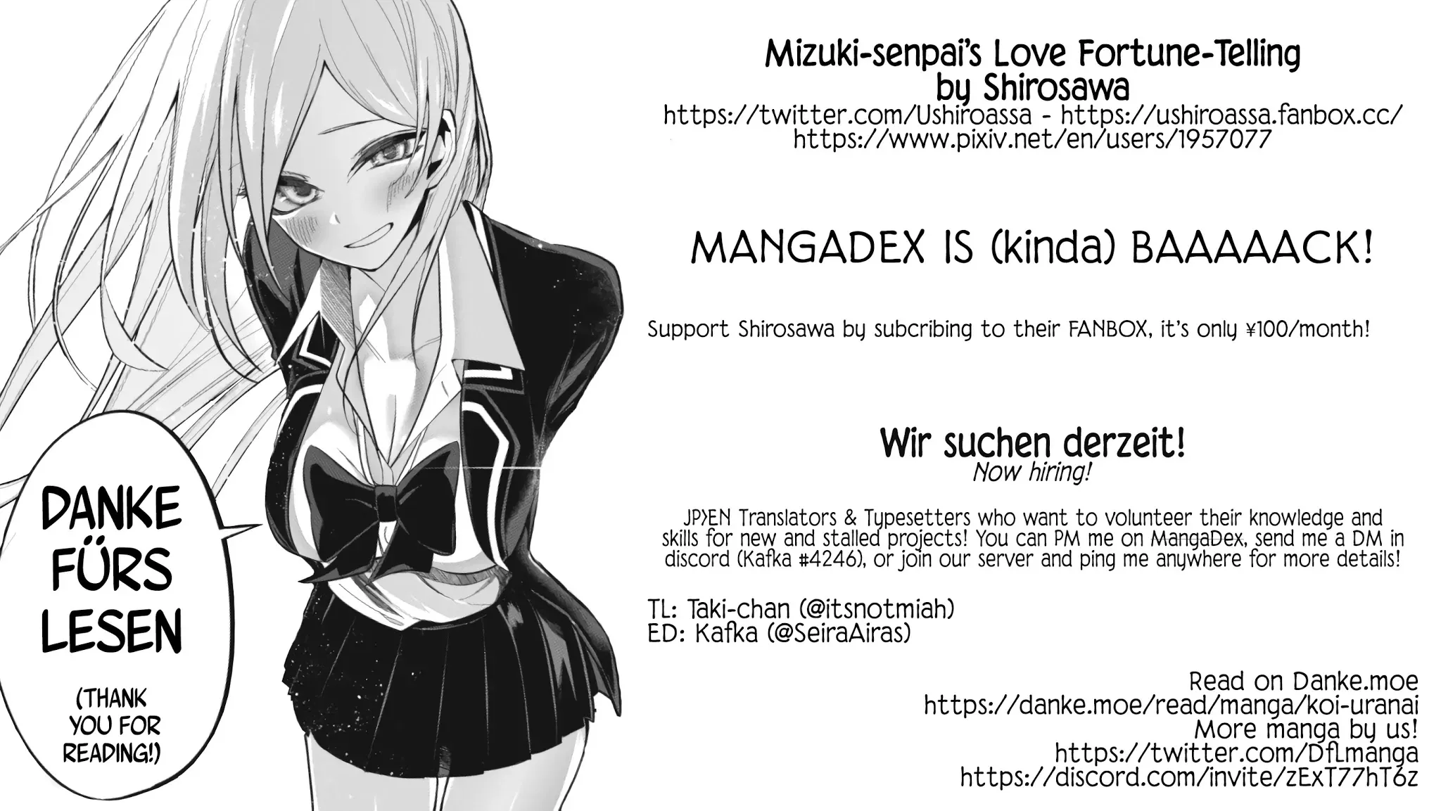 Mizuki-senpai no Koi Uranai Zinmanga X Chapter 9 Page 35