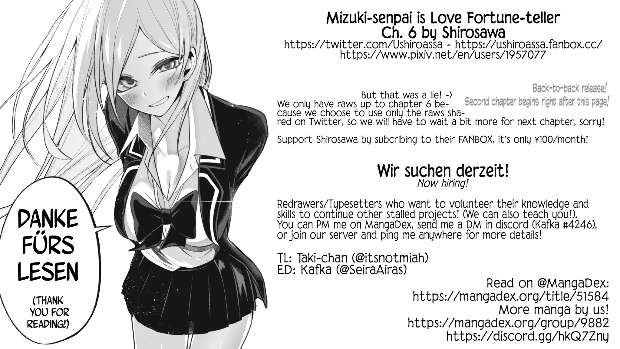 Mizuki-senpai no Koi Uranai Zinmanga X Chapter 6 Page 31