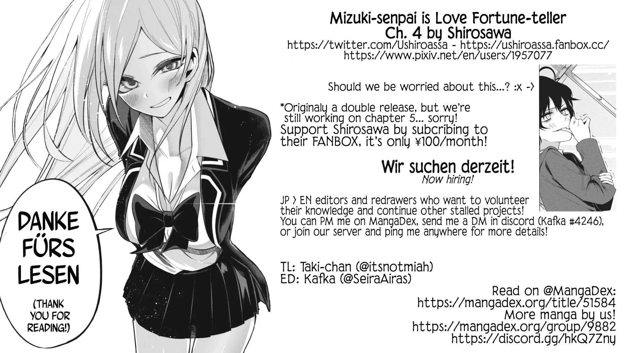 Mizuki-senpai no Koi Uranai Zinmanga X Chapter 4 Page 29