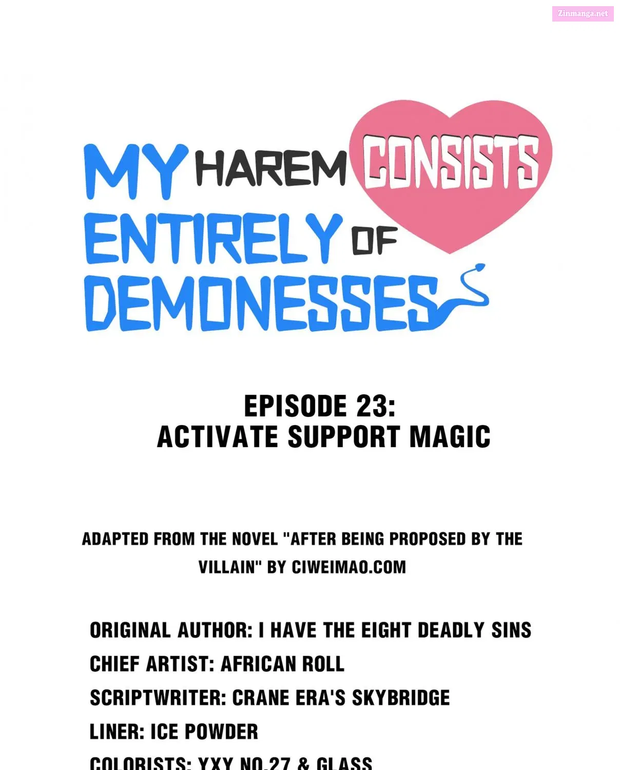 My Harem Consists Entirely of Female Demon Villains Zinmanga X Chapter 23 Page 1