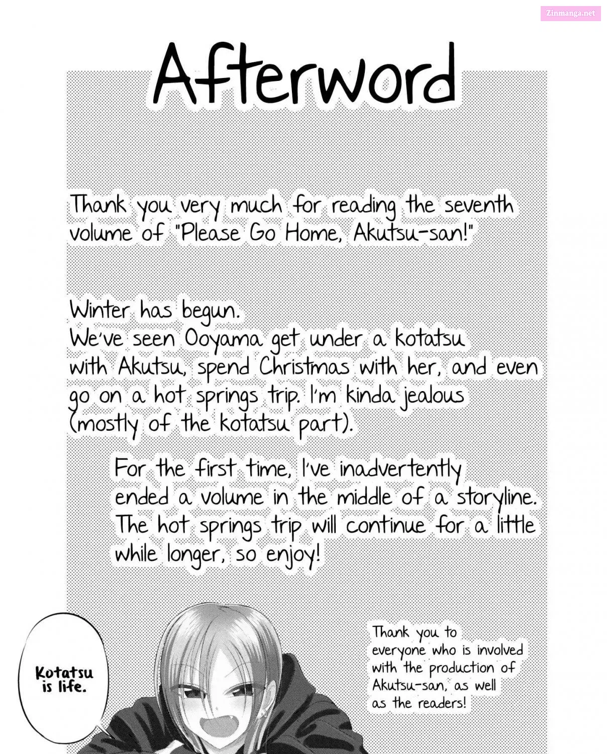 Kaette kudasai! Akutsu-san Zinmanga X Chapter 141.3 Page 1