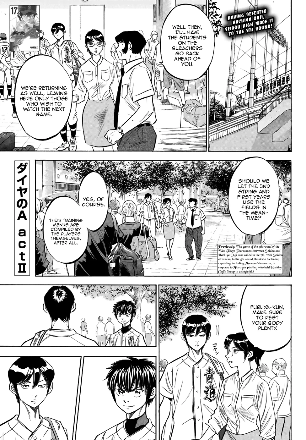 Daiya No A - Act Ii Zinmanga X Chapter 169 Page 1