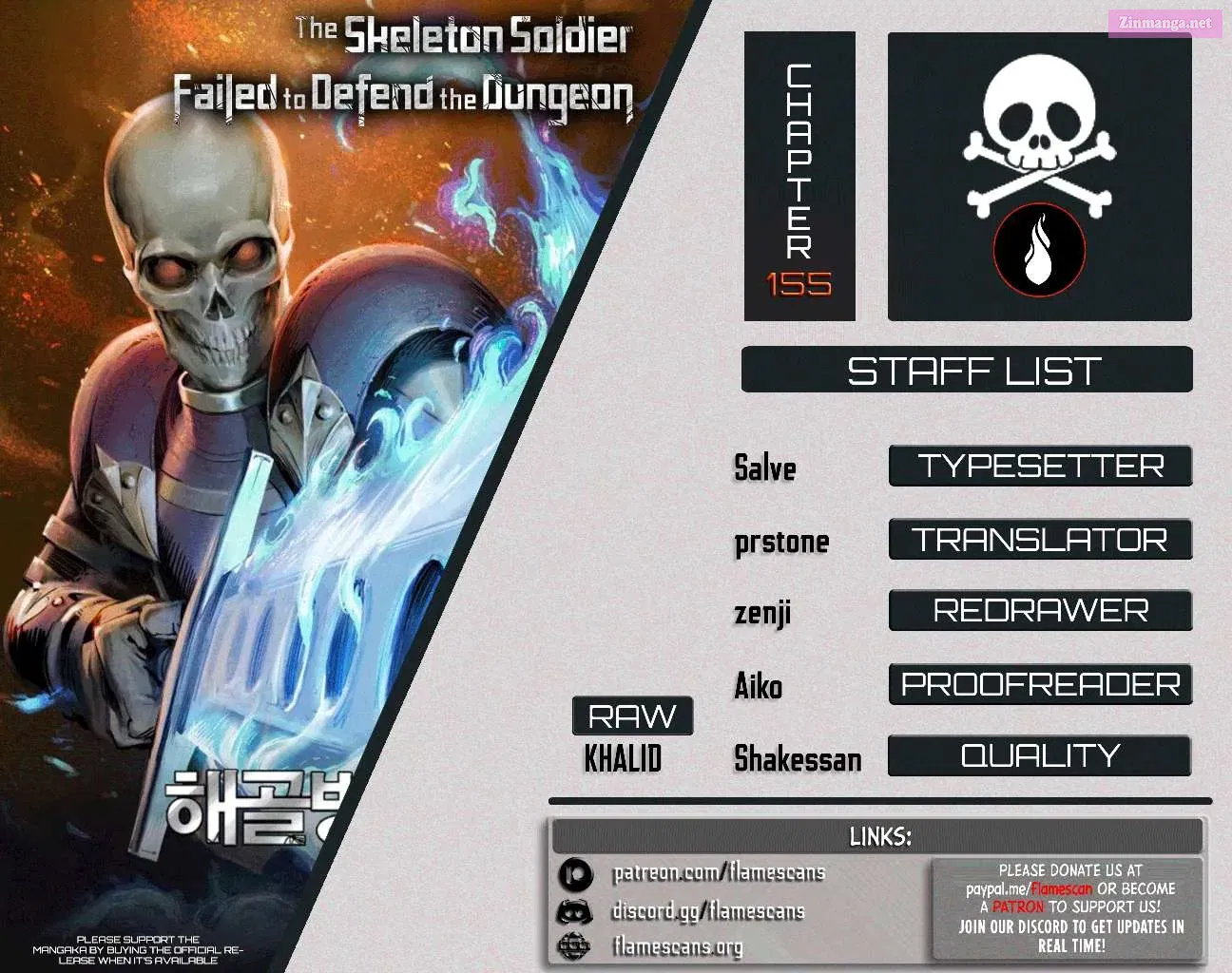 Skeleton Soldier Couldn't Protect the Dungeon Zinmanga X Chapter 155 Page 1