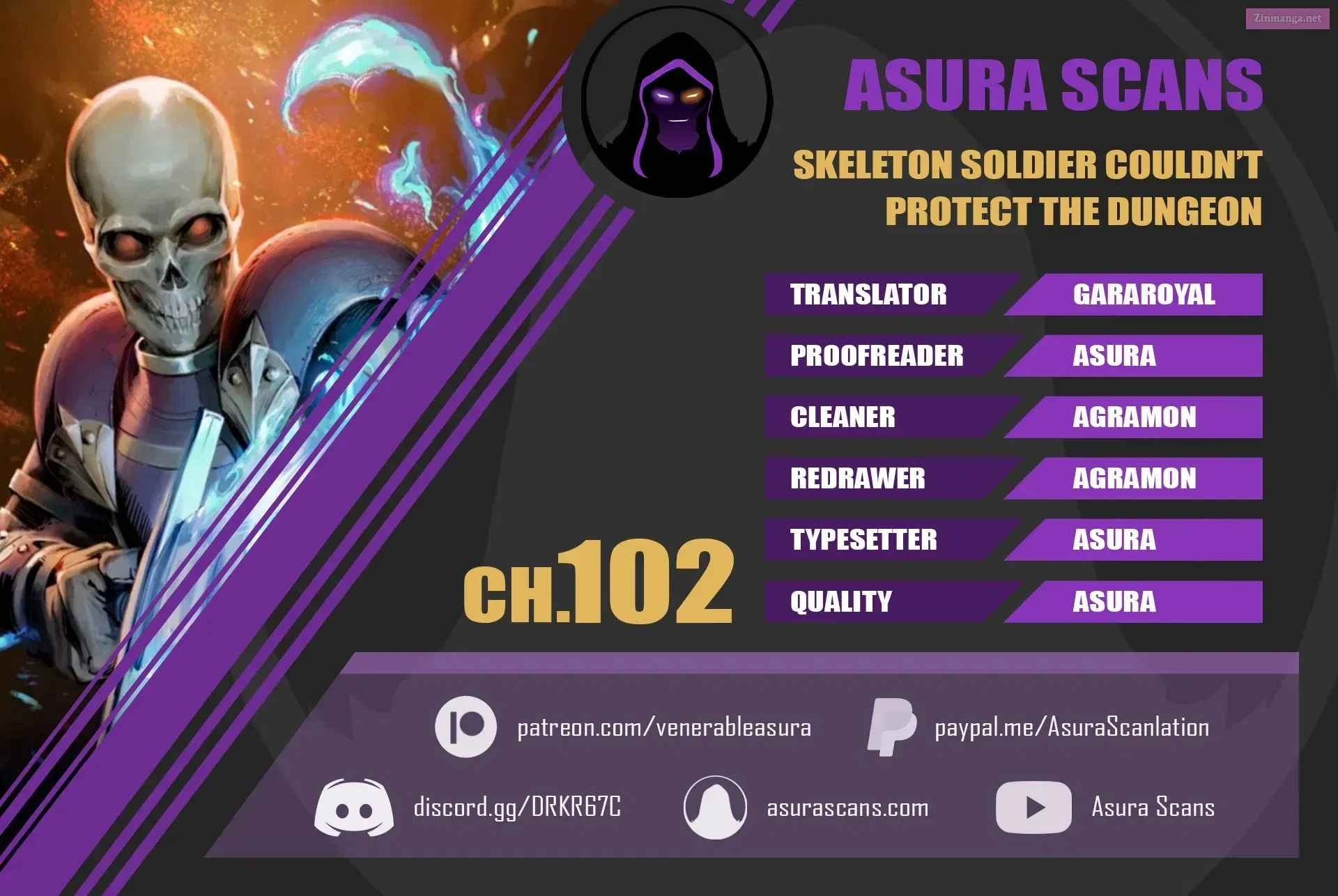 Skeleton Soldier Couldn't Protect the Dungeon Zinmanga X Chapter 102 Page 1