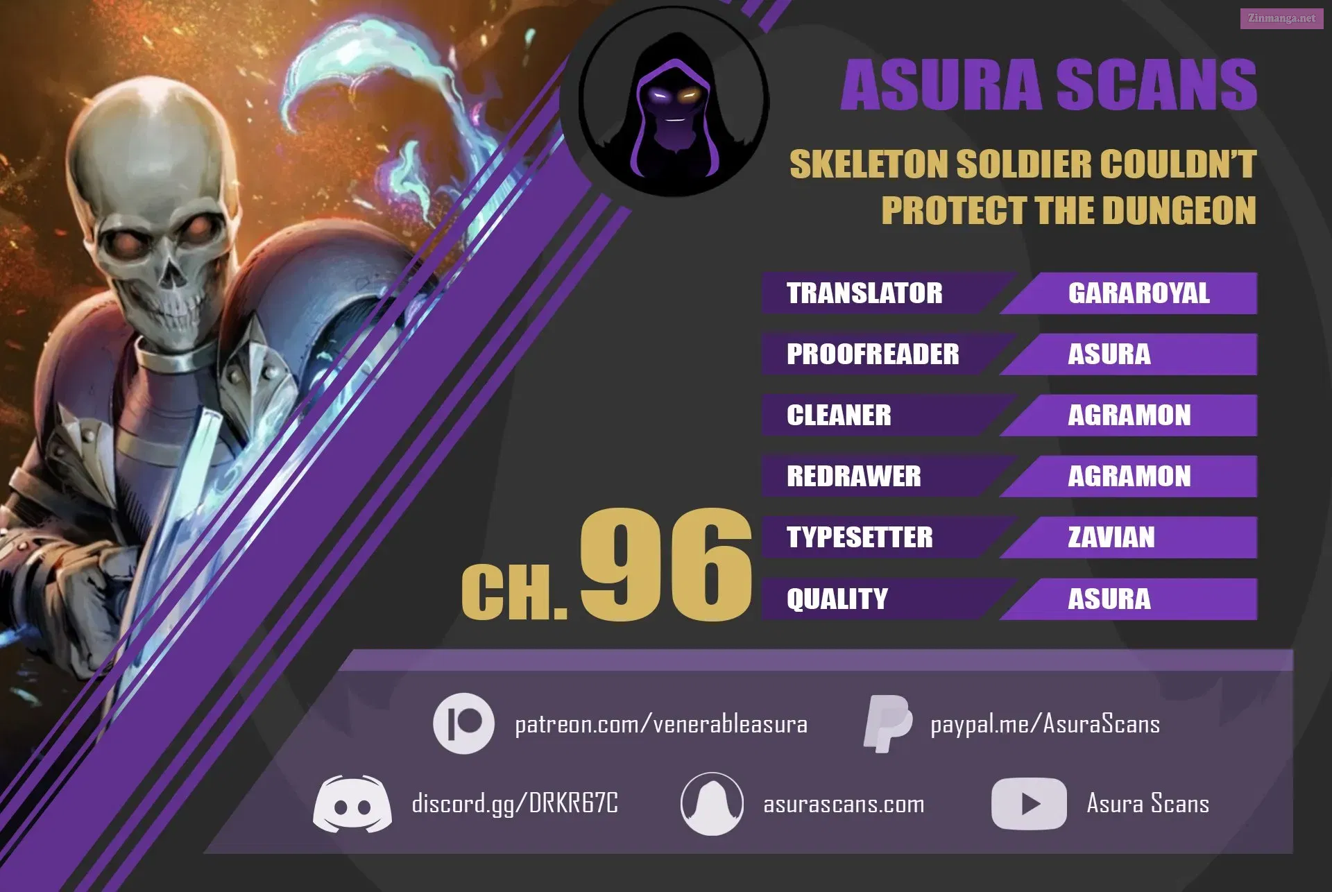 Skeleton Soldier Couldn't Protect the Dungeon Zinmanga X Chapter 96 Page 1