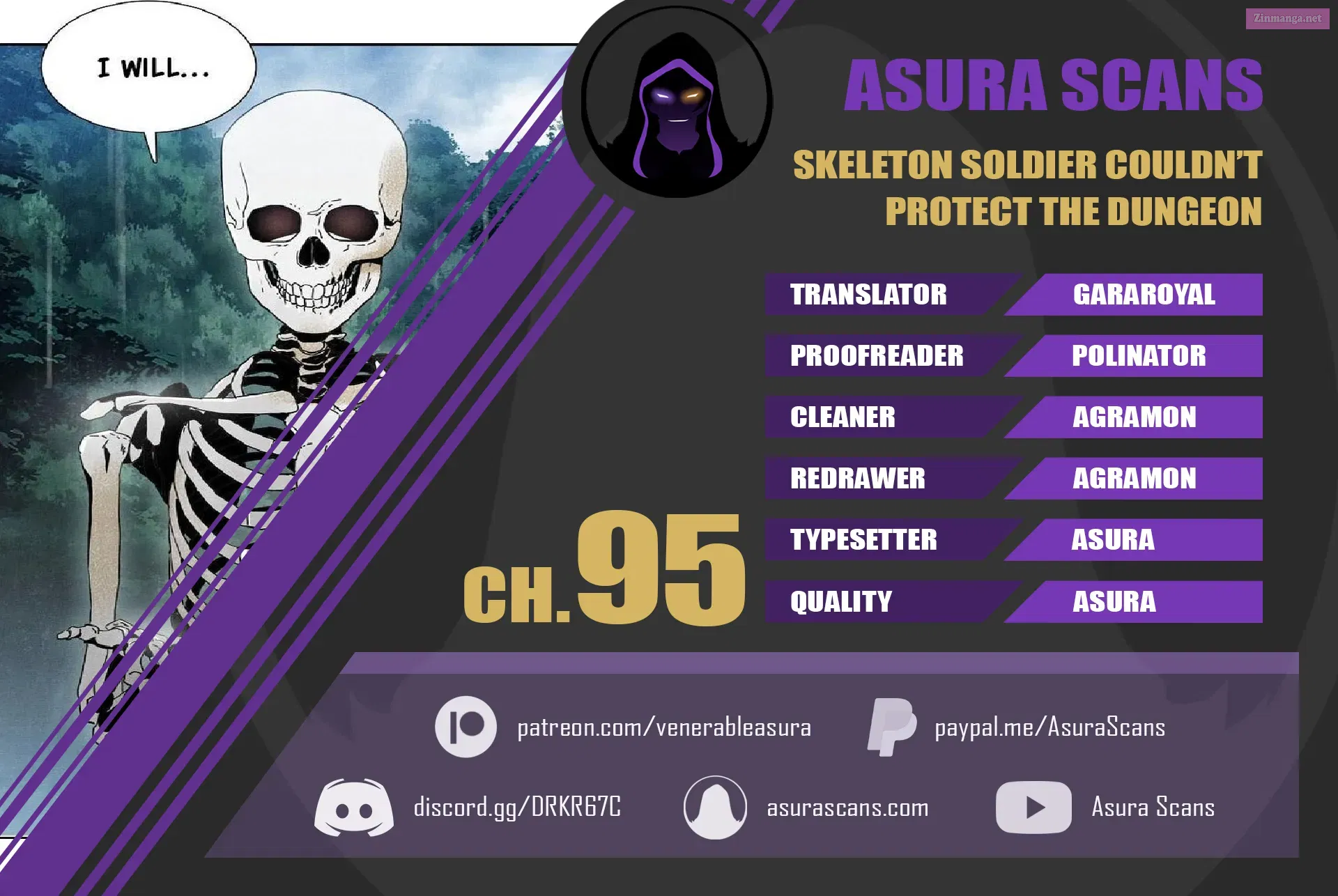 Skeleton Soldier Couldn't Protect the Dungeon Zinmanga X Chapter 95 Page 1