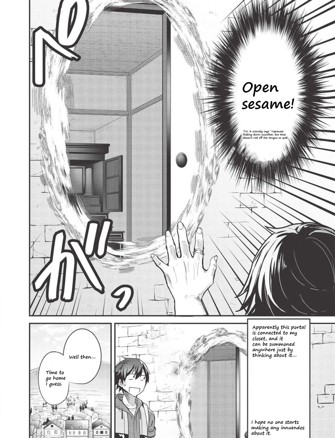 Itsudemo Jitaku Ni Kaerareru Ore Wa, Isekai De Gyoushounin O Hajimemashita Zinmanga X Chapter 3.5 Page 3