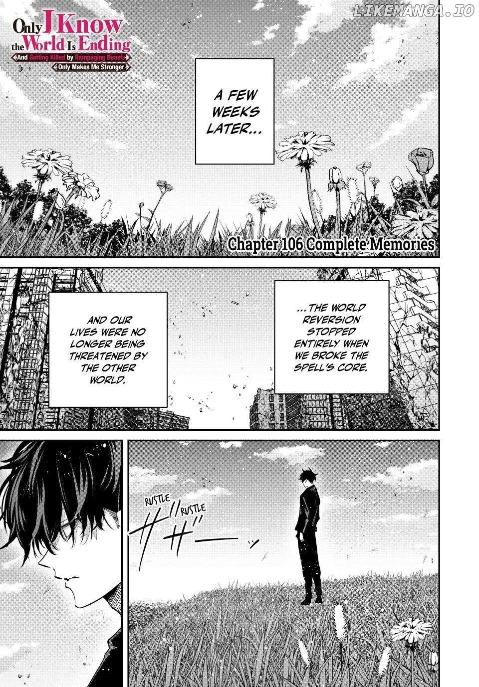 Only I Know That The World Will End Zinmanga X Chapter 106 Page 1