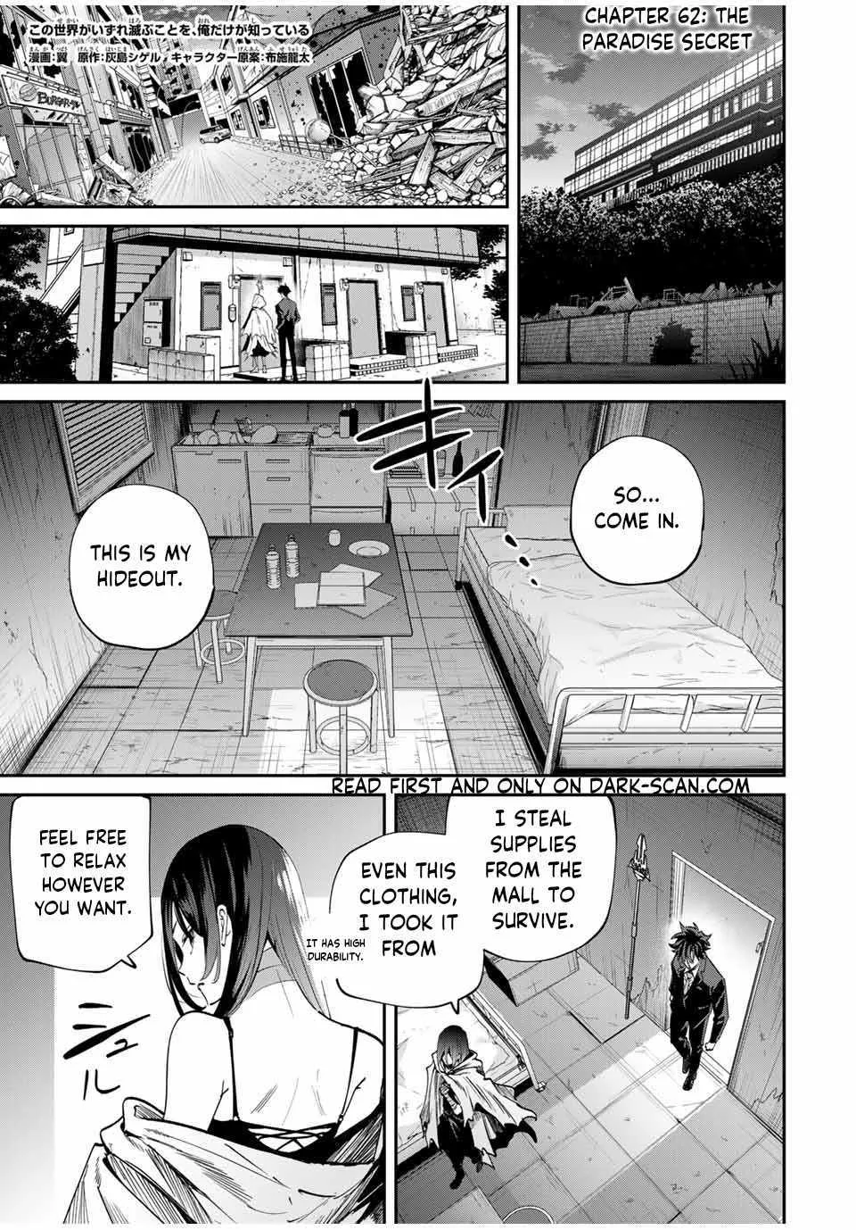 Only I Know That The World Will End Zinmanga X Chapter 62 Page 2