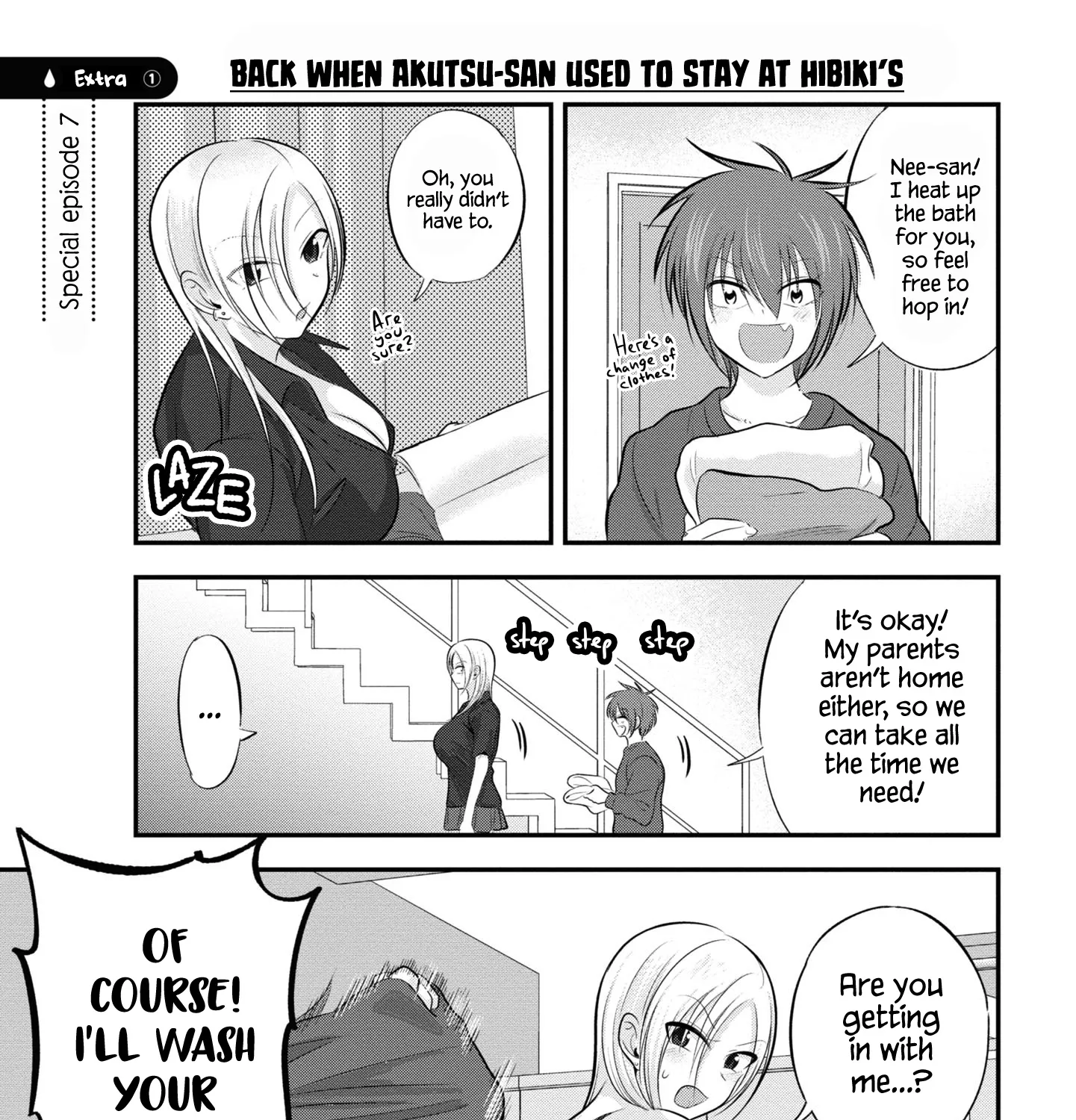 Please Go Home, Akutsu-San! Zinmanga X Chapter 105.1 Page 1