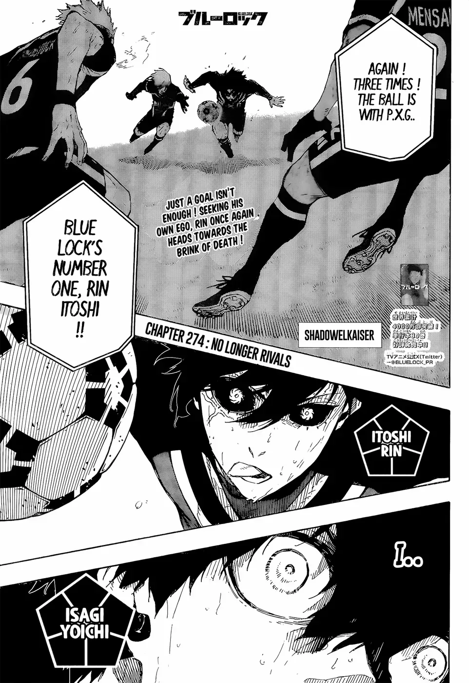 Blue Lock Zinmanga X Chapter 274 Page 1