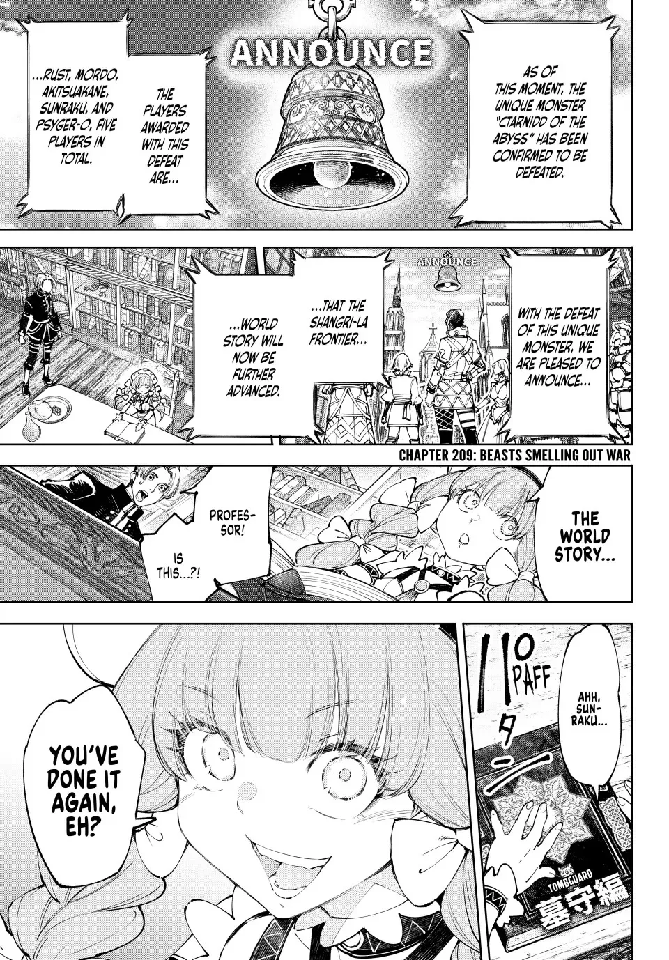 Shangri-La Frontier ~ Kusoge Hunter, Kamige Ni Idoman To Su~ Zinmanga X Chapter 209 Page 1