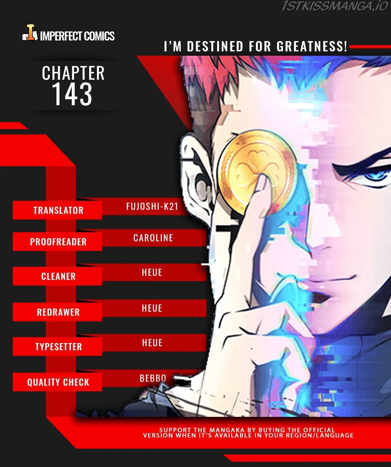 I’m Destined For Greatness! Zinmanga X Chapter 143 Page 1