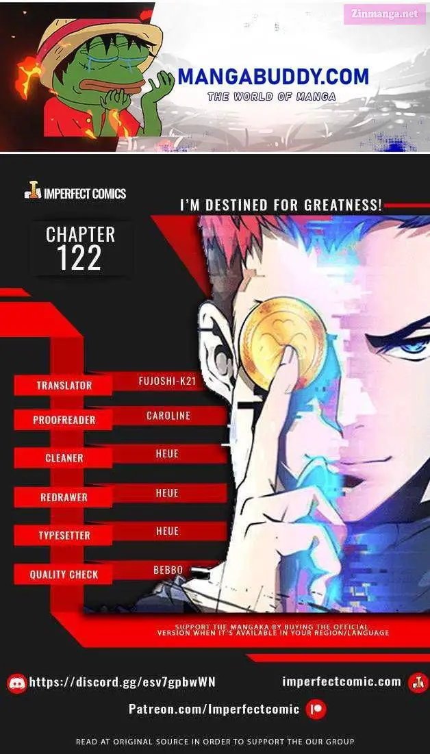 I’m Destined For Greatness! Zinmanga X Chapter 122 Page 1